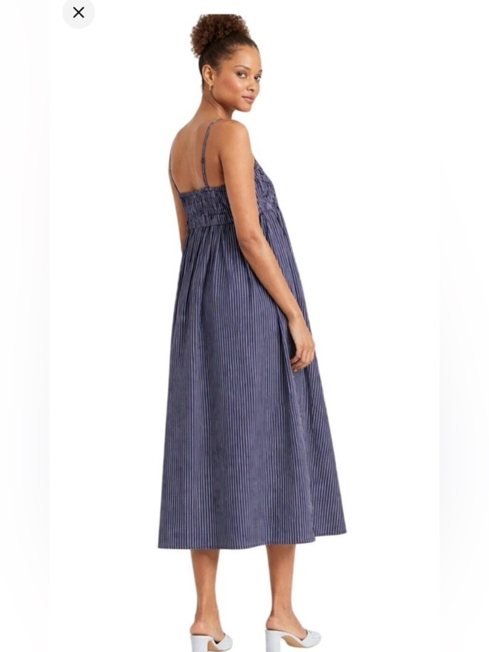 New Target Striped navy and gray Women's dress - Picture 2 of 5